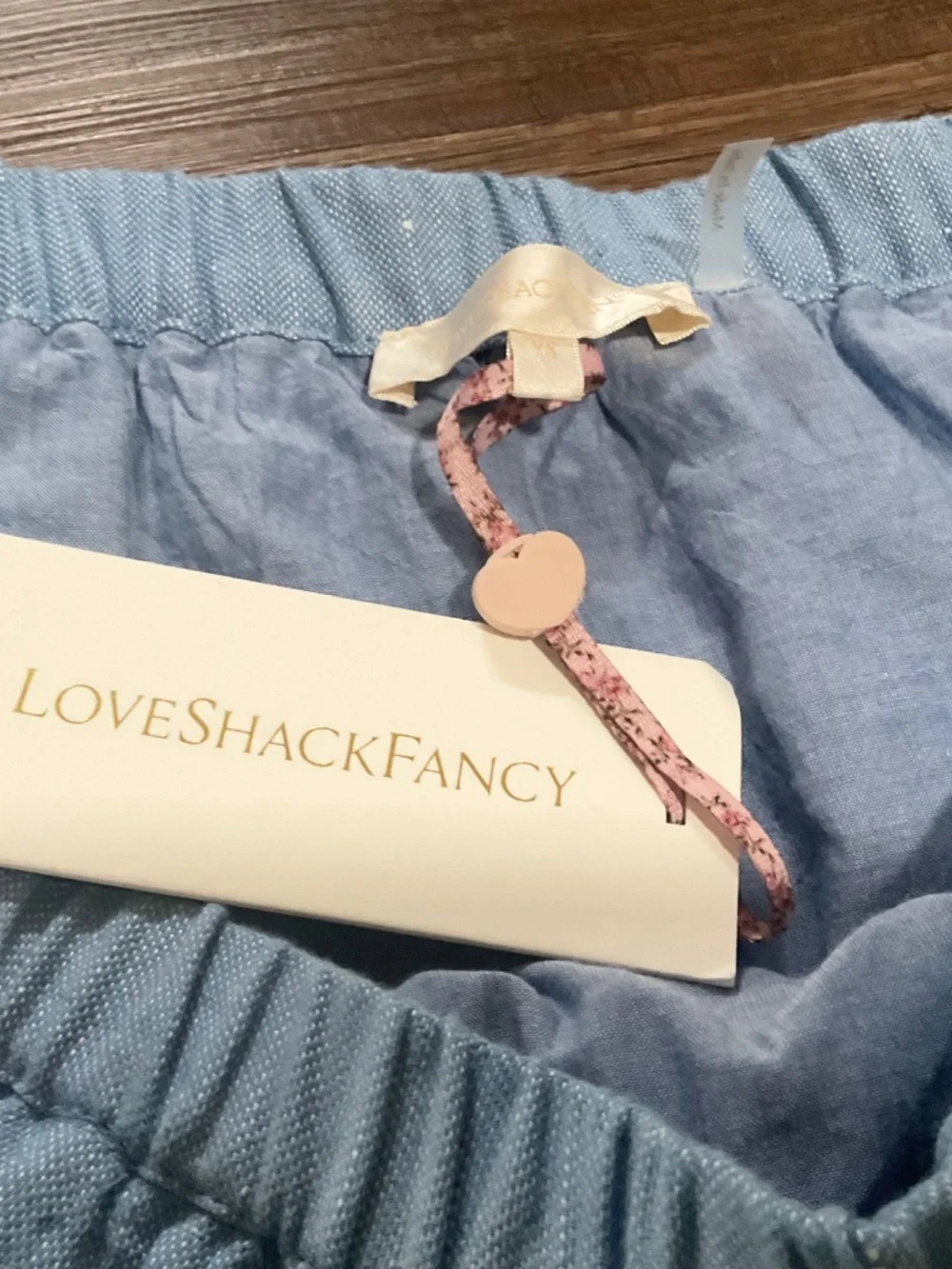 LoveShackFancy Cava Mini Skirt SzXS Blue Eyelet Mini - Picture 5 of 6